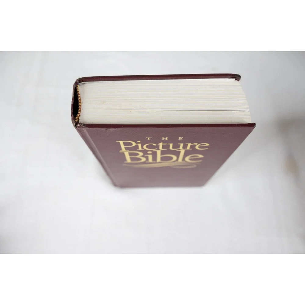 The Picture Bible Chariot Books David Cook Graphic Vintage 1998 Red Hardcover